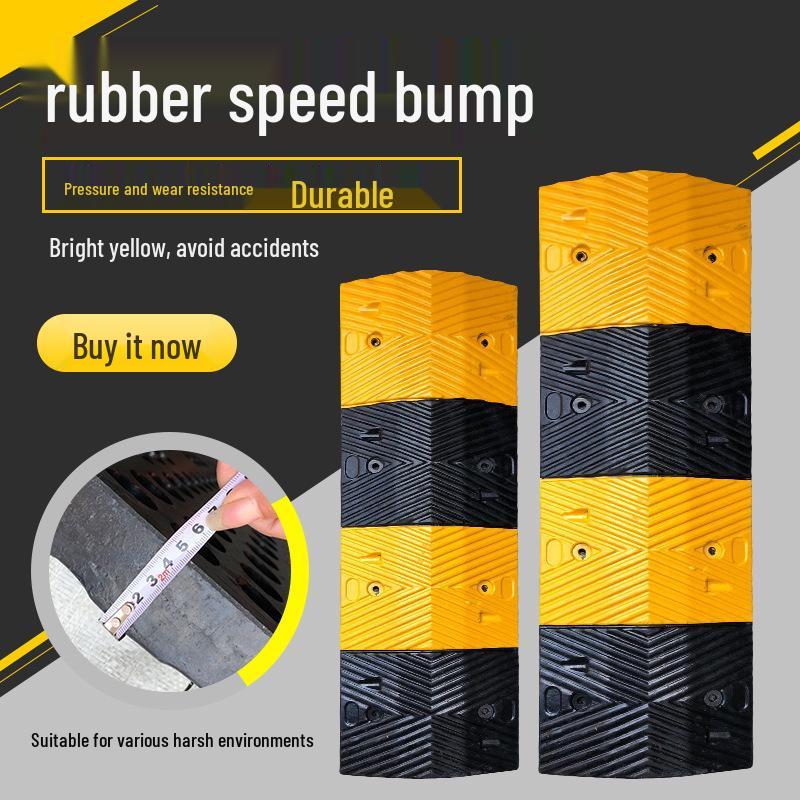 High Load Capacity Rubber Speed Bump for Car & Road Safety