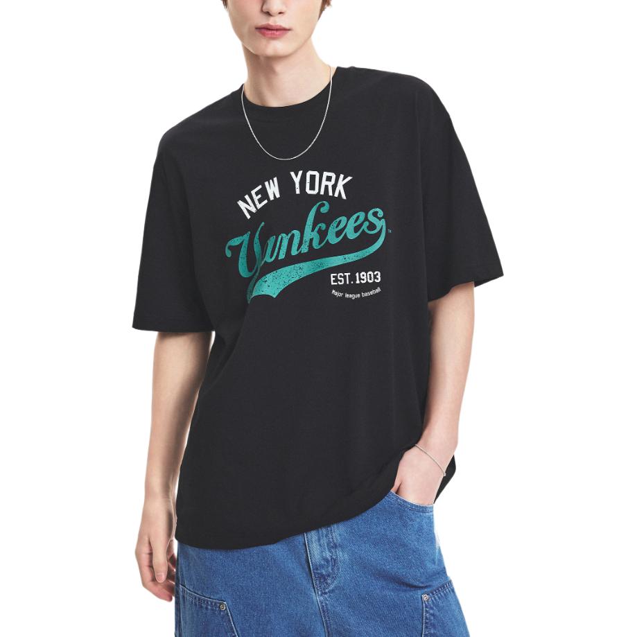 MLB T Shirts Men's Black Crew Neck 3ATSV0553-50BKS