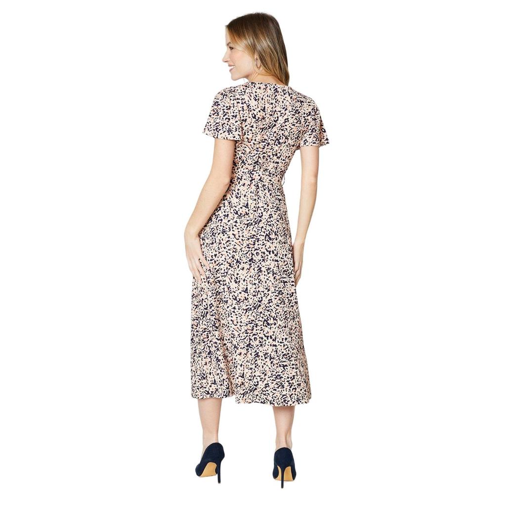 Dorothy Perkins Dam/Damer Abstrakt Omlott Volang Midi Klänning