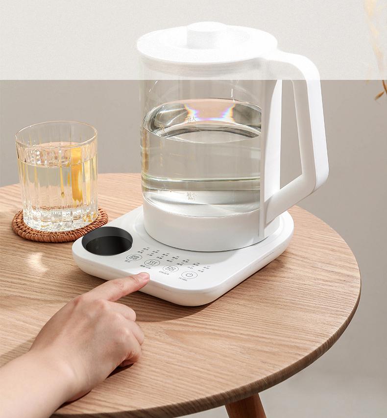 Máquina eléctrica para cocinar té de 220 V y 1,5 l, olla de vidrio para conservar la salud, olla para guisar, olla caliente, hervidor eléctrico para el hogar