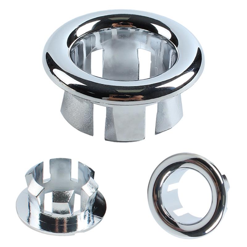 Universal Electroplating Sink Hole Overflow and Drain Cover for Bathtub and Kitchen