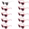 Bachelorette Party Sunglasses Wedding Bridal Shower Decor Hen  Supplies Bride To Be Bridesmaid Gift Heart Shaped Glasses