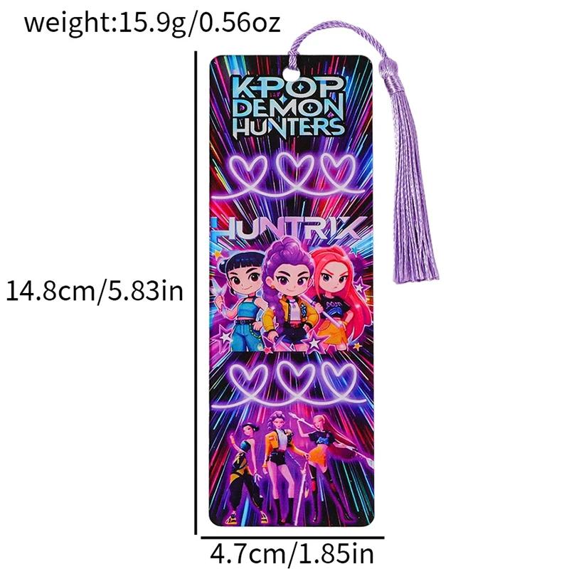 Łowcy Demonów Huntrix Zakładki do książek Kreskówka Anime Artykuły papiernicze Szkolne Znaczniki stron książek Kawaii Akcesoria do książek dla moli książkowych