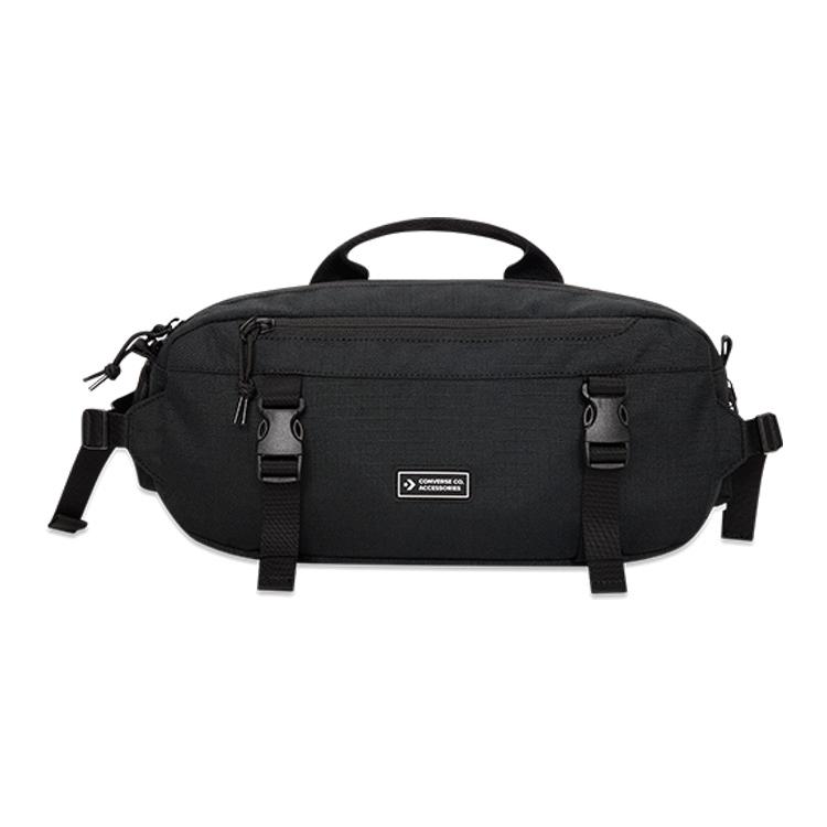 New Converse Fabric Fanny Pack Crossbody Bags Regular Unisex Black 10022101-A01