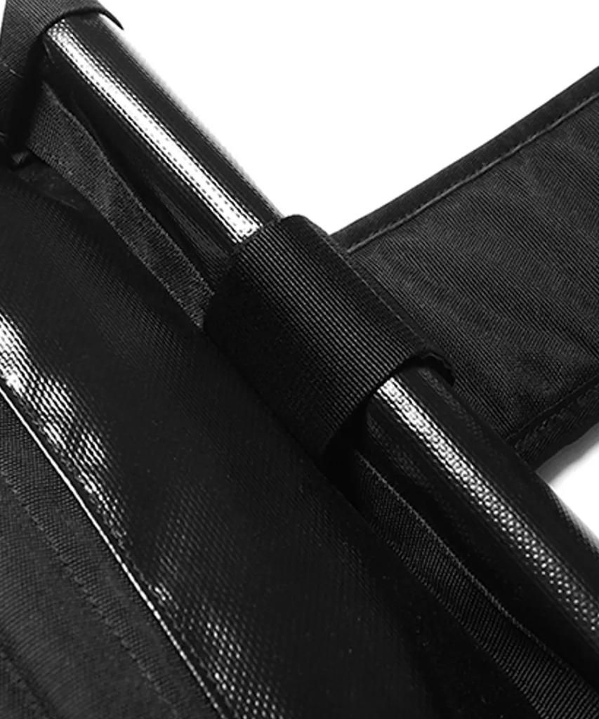 T-Level Juven Roll Top Messenger Bag Black