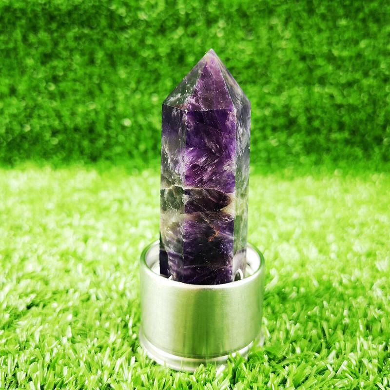 Elixir Crystal Quartz Water Bottle Natural Obelisk Point Wand Reiki Rock Healing