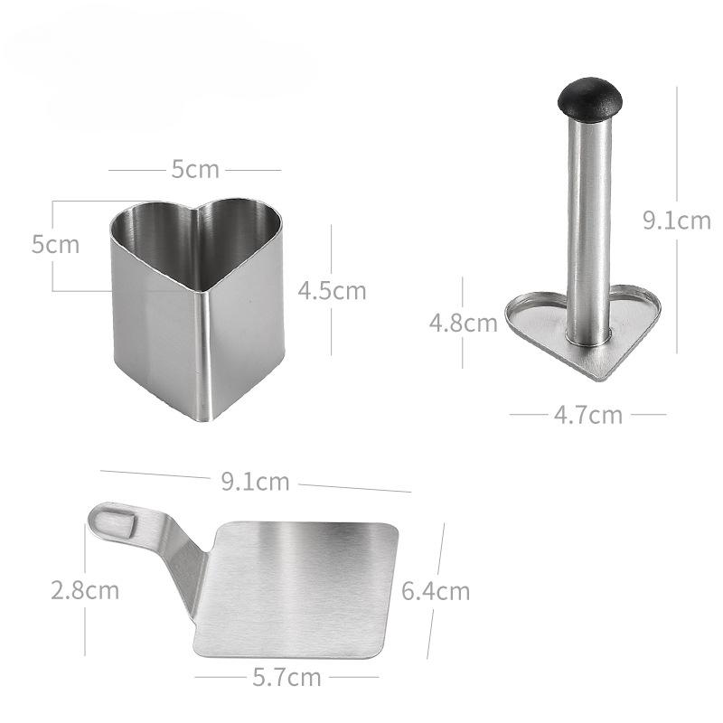 304 Stainless Steel Rice Ball Mold Household Food Grade Sushi Mold Children's Complementary Food DIY Mold Sushi Tools