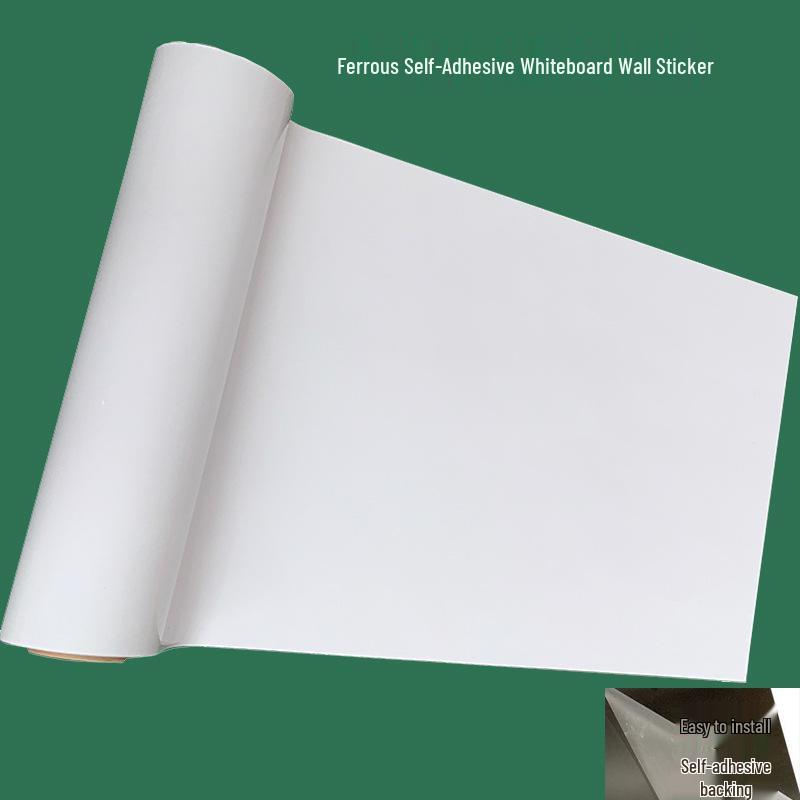 Removable Magnetic Whiteboard & Blackboard Self-Adhesive Wall Sticker for Teaching & Advertising