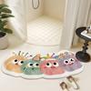 Cartoon Style Rugs for Bedroom Irregular Shape Living Room Decoration Carpet Fluffy Soft Bedside Floor Mat Thick Plush Study Rug