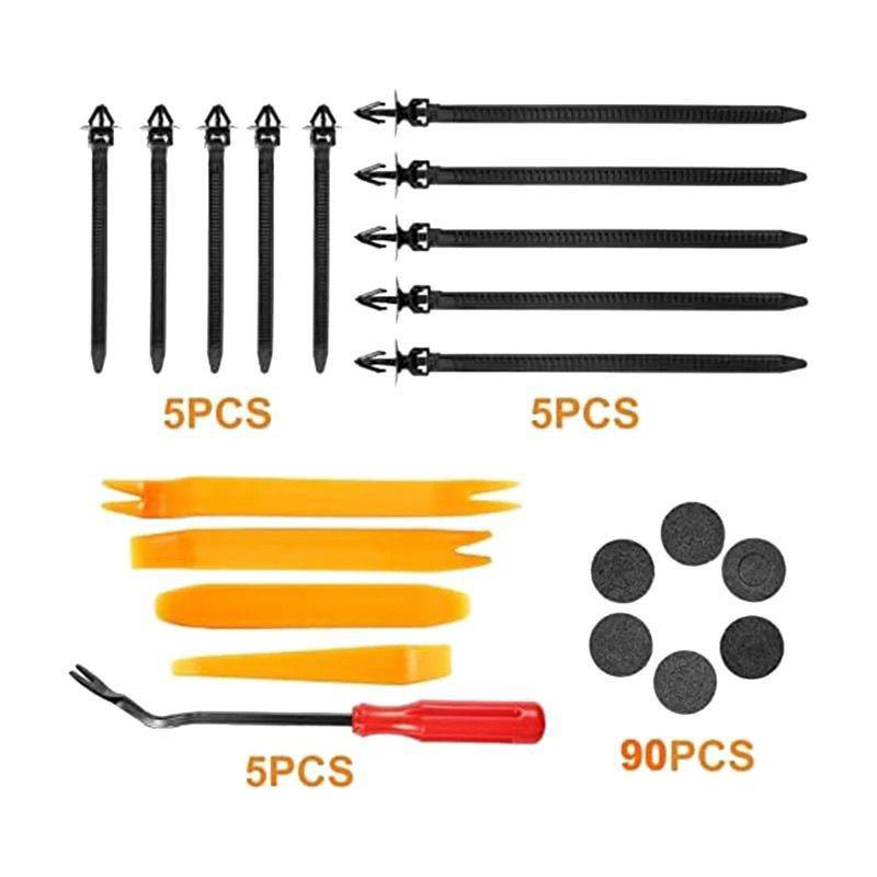 925-Piece Snap-in Car Fasteners Kit—Universal Bumper, Fender, Door Panel Clips, 26 Types