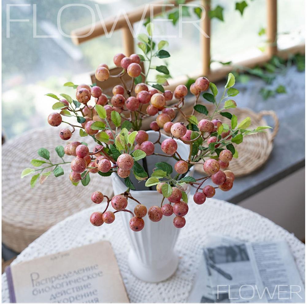 Artificial Lucky Fruit Foam Berry for Home Wedding Decor Styling Photo Backdrop Outdoor Events Realistic Look 30cm