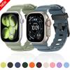 Sport Silicone Band for Apple Watch Strap 49mm 46mm 45mm 44mm Trail Wristband Correa iWatch Series 11 10/Ultra 3 2/9 8 7 6 5 SE3