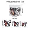 Butterfly Wall Decals 12 Pieces Skeleton Flower Wall Decor Halloween Decoration 3D Window Butterfly Decals For Home Classroom