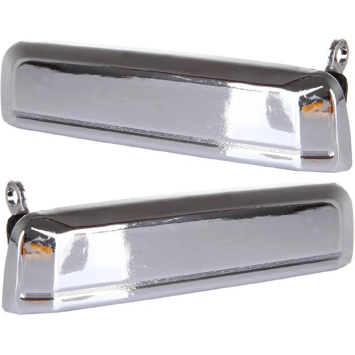 ECCPP 2Pcs Door Handle for 1995-1997 for Nissan Pickup Chrome Exterior Right Left Side