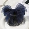 Convenient Bowknot Net Bun Snood Vintage Hair Clips Sweet Hair Bun Cover  Women Spring