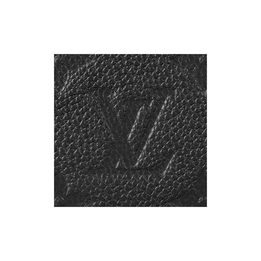 Louis Vuitton Card Holder Black Monogram Embossed Empreinte Cowhide Leather Women Wallets M69171