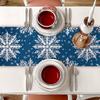 Christmas Theme Table Runner Snowflakes And Leaves Decoration Table Runners Table Flags Party Hotel Event Decoration Home Dining