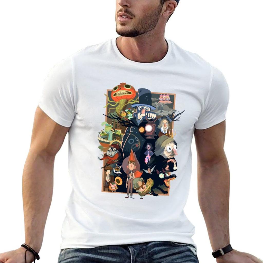 Over The Garden Wall Greg T-Shirt Man T Shirt Heavy Cotton Man T Shirts for Men Casual Anime Ts