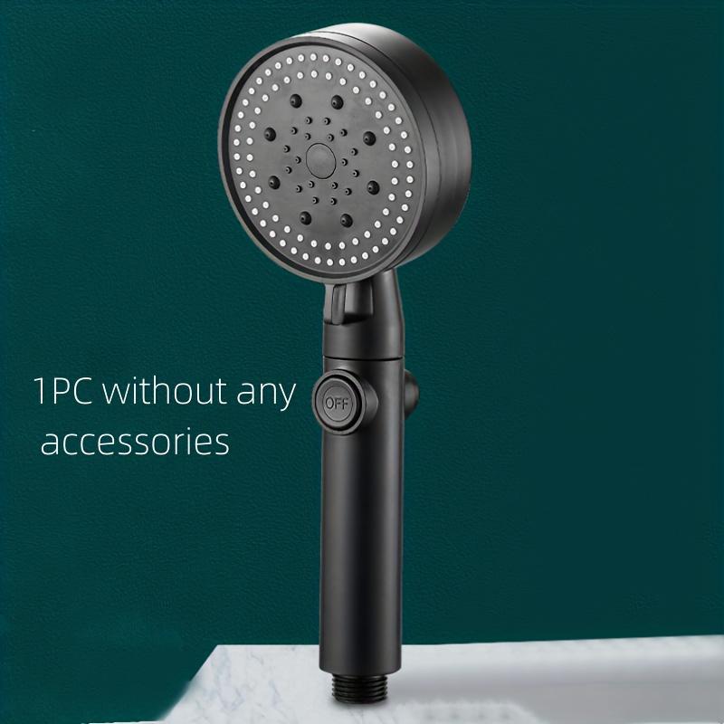 

1 high-pressure multifunctional handheld nozzle 5 modes, 360 ° adjustable detachable hydraulic jet shower head and pause switch!