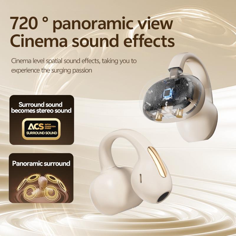 Clip Bluetooth Headphones Real Time Translation Earbuds Noise 144 languages AI Translate Earbuds Portable Wireless Earphones