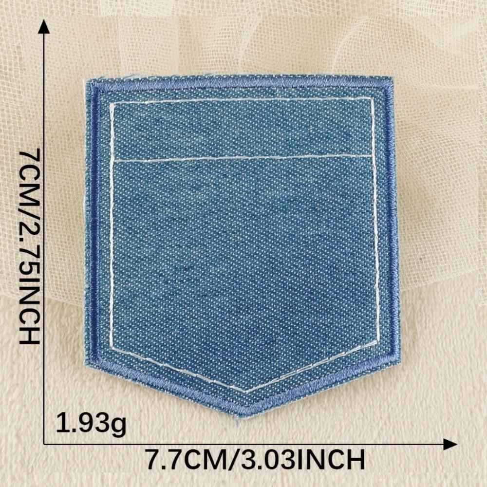 With Hot Melt Adhesive Back Iron on Jean Pocket Applique Clothes Shoes Hats Bags Accessories
