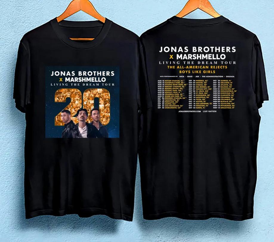 Jonas 20 Jonas Brothers X Marshmello Living The Dream ToT-Shirt shirt L
