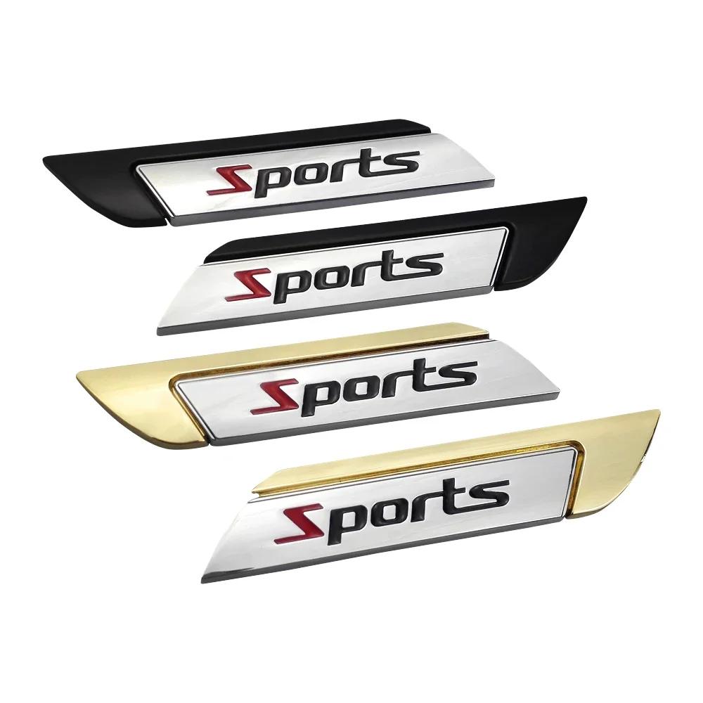 Car Fender Side Badge Sticker for Toyota Sport Logo Yaris Corolla 4Runner Avalon CHR Auto Body Emblem Exterior Accessories