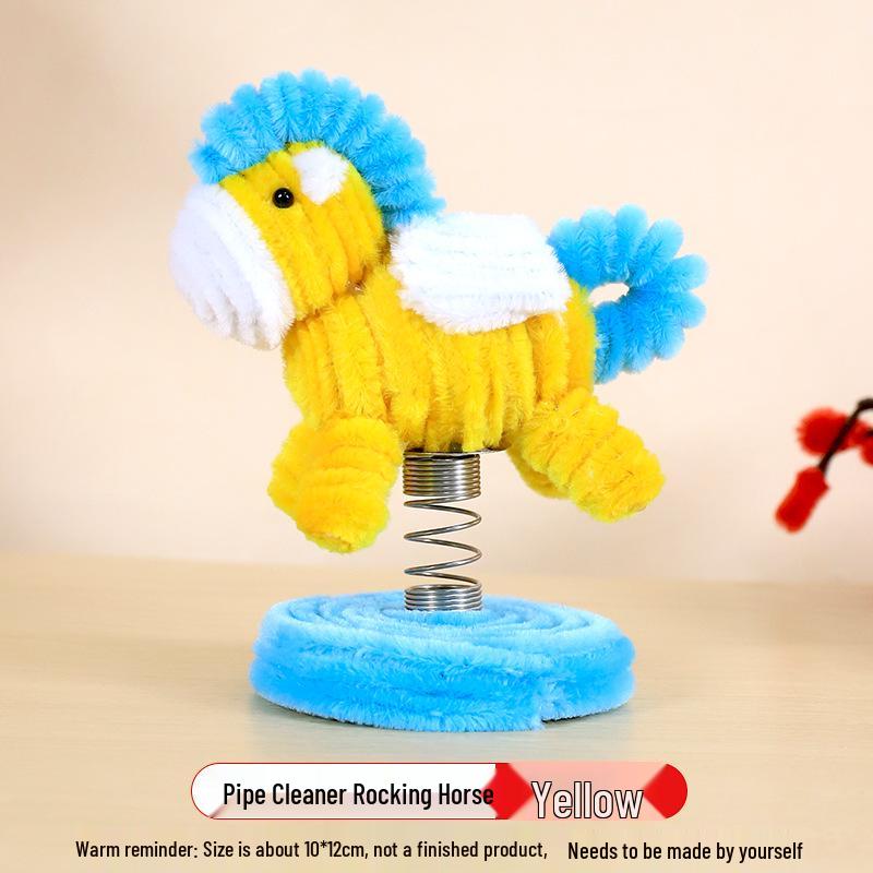 DIY Pipe Cleaner Pony Rocking Horse Kit: Children s Handmade Creative Auspicious Horse 2026