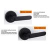 Door Levers Lock with Door Stoppers and Hinges Left/Right Handed Door Levers Handle Lock Bathroom Privacy Lock Enduring