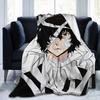 Dazai Bungo Stray Dogs Blanket Flannel Printed Multifunction Super Warm Throw Blanket for Home Travel Quilt
