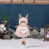 1Pc/2Pcs Christmas Ornament Sweet Tree Ornament Atmosphere Angel Ornament Christmas Cloth Plush Sequins Decoration