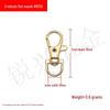 Zinc Alloy Fish Mouth Buckle for Dog Luggage, Shoulder Straps, Keychains, and Webbing.