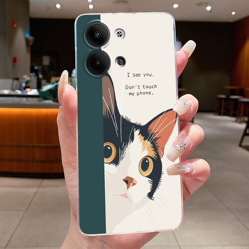 Chrysanthemum Grassland Case For Oppo Reno9/Reno9 Pro Transparent Soft Case For Reno9 Pro+ (Reno9 Pro Plus) Shockproof Casing