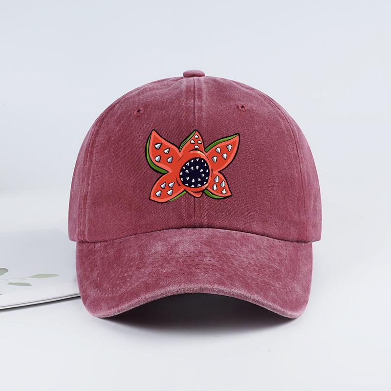 FantasyColored Floral Print Washed Baseball Cap Soft Comfortable Lightweight Breathable Playful Colorful FashionForward U