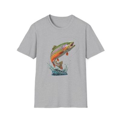 Rainbow Trout T Shirt, Fishing Shirt, Nature Tee, Fisherman Gift, Outdoors