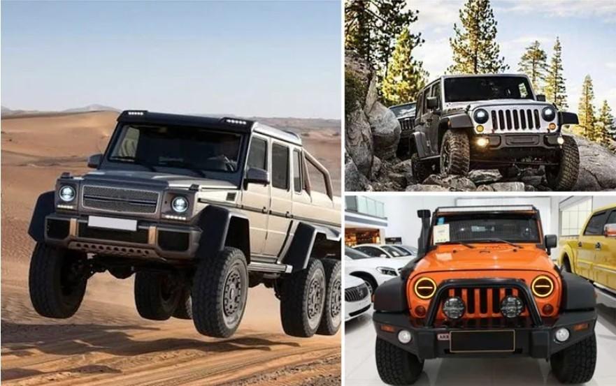 1 Stück Frontleuchte 7" Voll-LED Q, 12V Off-Road