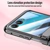 For MOTO Razr 40 Ultra Plated Hinged Automatic Spring 360° Full Protection Anti-Drop with Tempered Film Front Film Phone Case