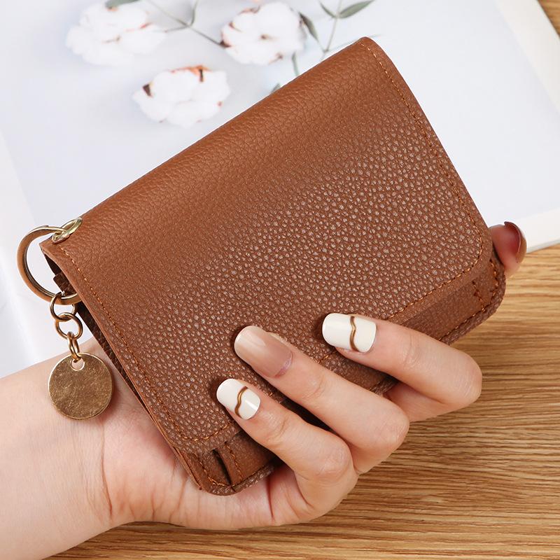 Ladies Wallet Compact Coin Purse Multifunctional Wallet Soft Korean Wallet For Daily Use Pocket Travel