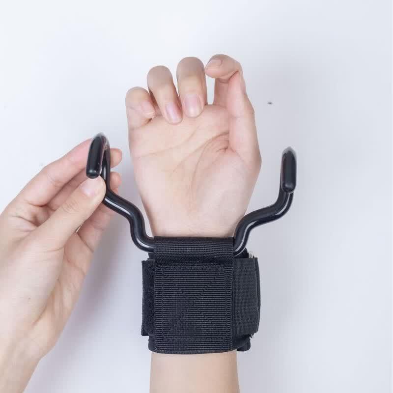 RongLv Power Lifting Hooks with Wrist Wraps