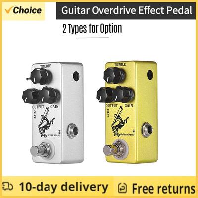 MOSKY Pedal de Guitarra Clássico Dourado / Prateado Cavalo Pedal de Efeito de Guitarra Overdrive True Bypass Carcaça Totalmente Metálica