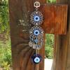 Evil Eye Wall Hanging Blue Glass Eye Charm Alloy Pendant Protection Decor For Home Office Hanging Ornament Gift Room Decor Quality
