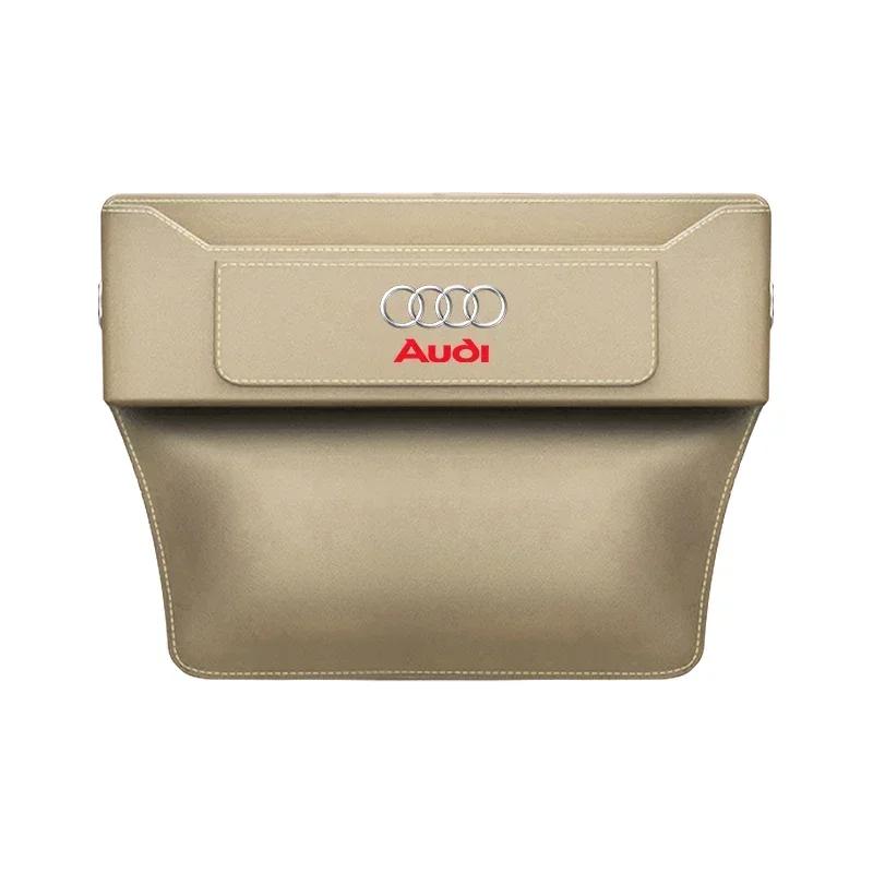 Car Seat Gap Storage Box For Q2 A1 A3 A4 A5 A6 A7 A8 Q3 Q5 Q7 Q8 TTS ABT Storage Bag Organizer Auto Storage Box Accessories