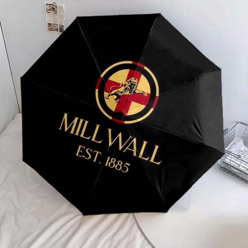 Millwall Football Club2pattern, automatic folding umbrella, portable and foldable design, 8 ribs, a Christmas or birthday gift.