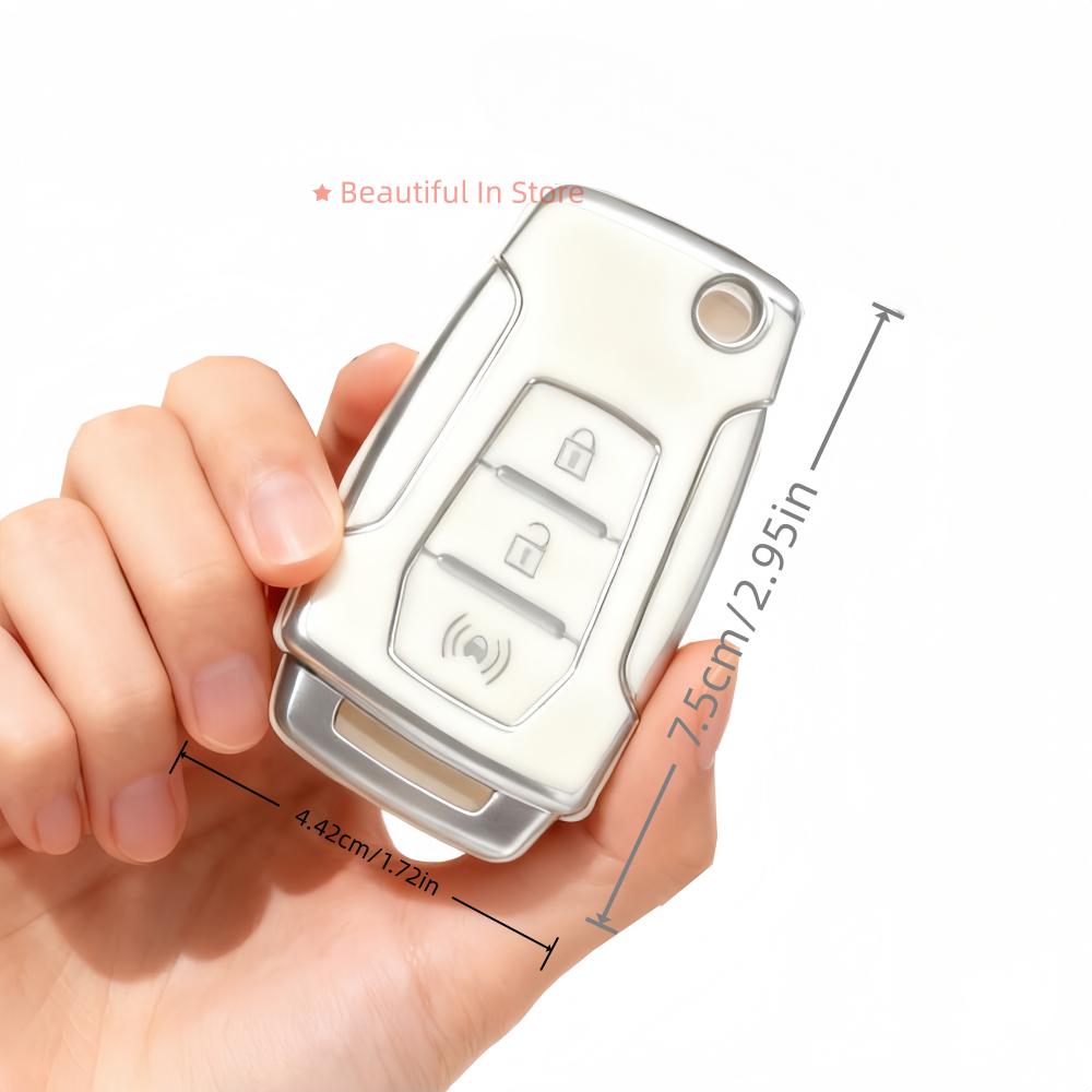 2pcs/lot Car Key Case Covers For SsangYong Kyron 2 Sanka Actyon Korando Tivoli musso Remote Key Case Cover