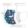 50PCS Children's Three-Layer Protective Dust-Proof Cartoon Print Disposable Mask