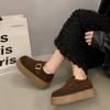 thick-soled velvet all-inclusive women's new autumn and winter Doudou Boken cotton shoes snow boots