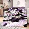 Tanjiro Kamado Anime Flanelldecke Warm, Gemütlich, Geeignet für Schlafzimmer, Sofas, Betten, Stühle, Picknicks, Reisen