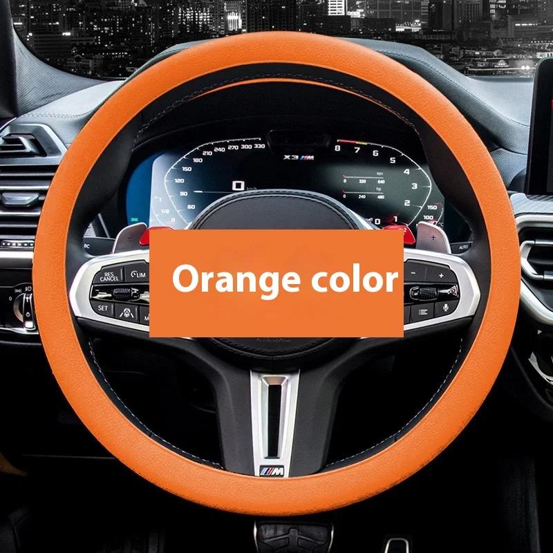 Anti-Slip Silicone Steering Wheel Cover - Universal Fit, Soft & Odorless Fits 14''/15''/16'' Wheels, Durable & All-Season