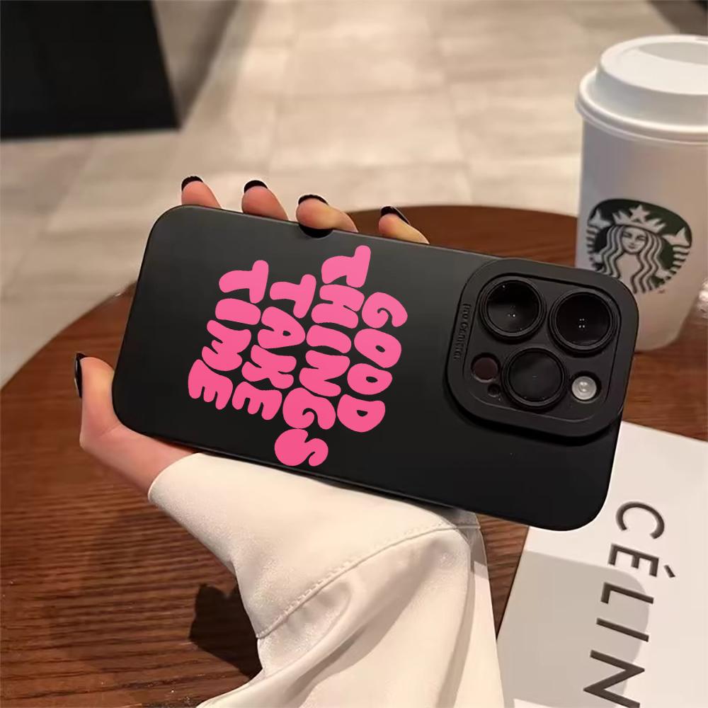 Stylish Quote Phone Case For iPhone12 11  17 16 15 14 13 Pro Max For iPhone 7 8 16 14 15 Plus XS XR X Durable Protection Funda