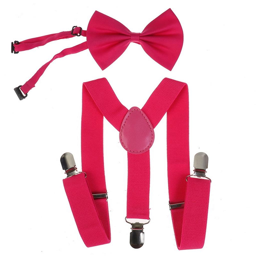 Y-förmiges Baby- und Krawatten-Set für Kinder - Zweiteiliges Verkleidungsoutfit für Kinder mit verstellbarem Baby- und Clip-Krawatte.